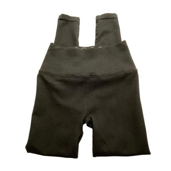 SPIRITUAL GANGSTER Women Leggings Size S Black Ribbed Yoga Athleisure Everyday - Picture 9 of 11